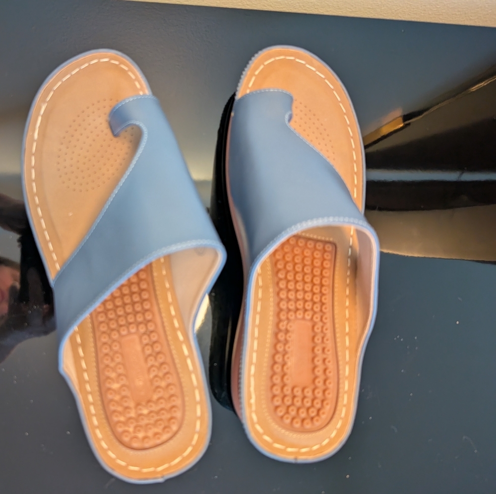 Blue Women's Slide Sandals